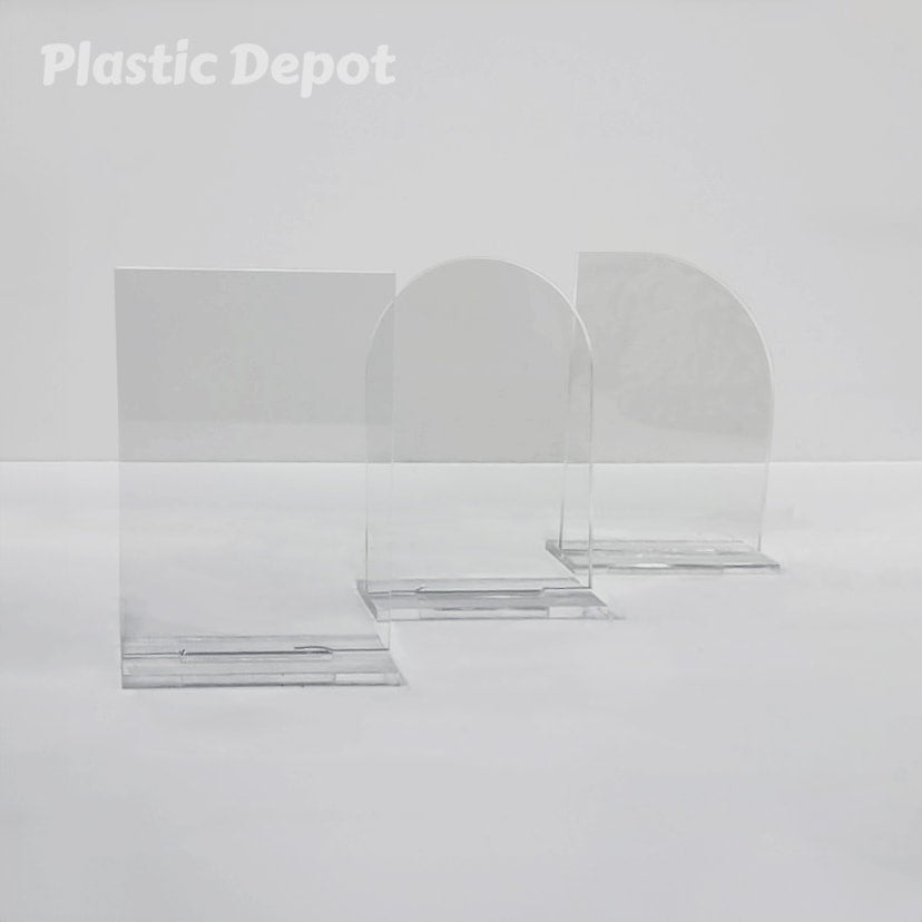 Clear Acrylic Table Number Blanks Plastic Depot